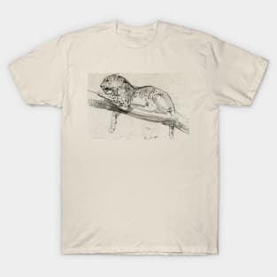 Leopard laying on a branch T-Shirt